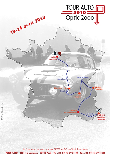 Route of Tour Auto 2010 / &copy; Peter-Auto